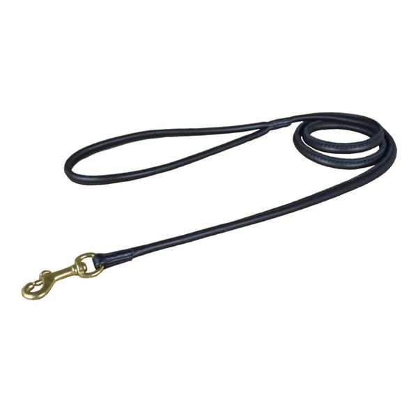 Hovedbilde Junior svart rundsydd kobbel i lær 120 cm