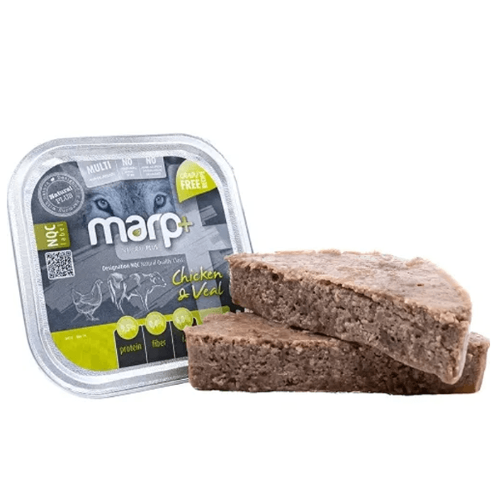 Marp Natural+ Kylling og kalv paté - Våtfôr til hund - 150 gr
