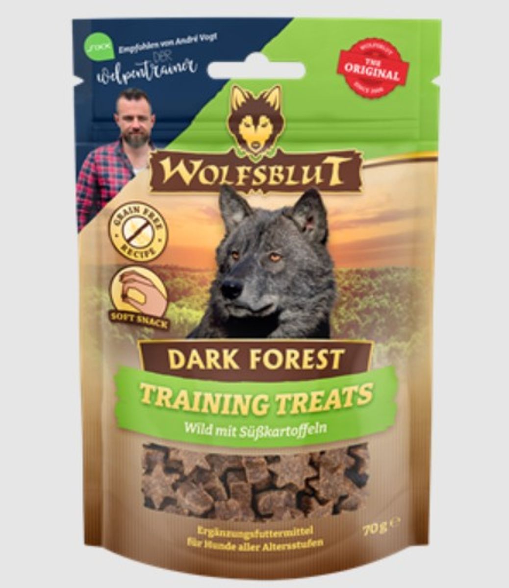 WOLFSBLUT Dark Forest Squashies, myke godbiter med viltkjøtt