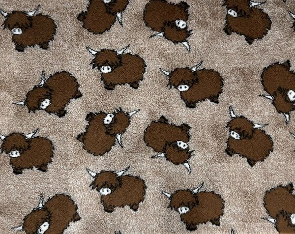 Hovedbilde Vetbed til hund med motiv av Highland Cattle 100 ...