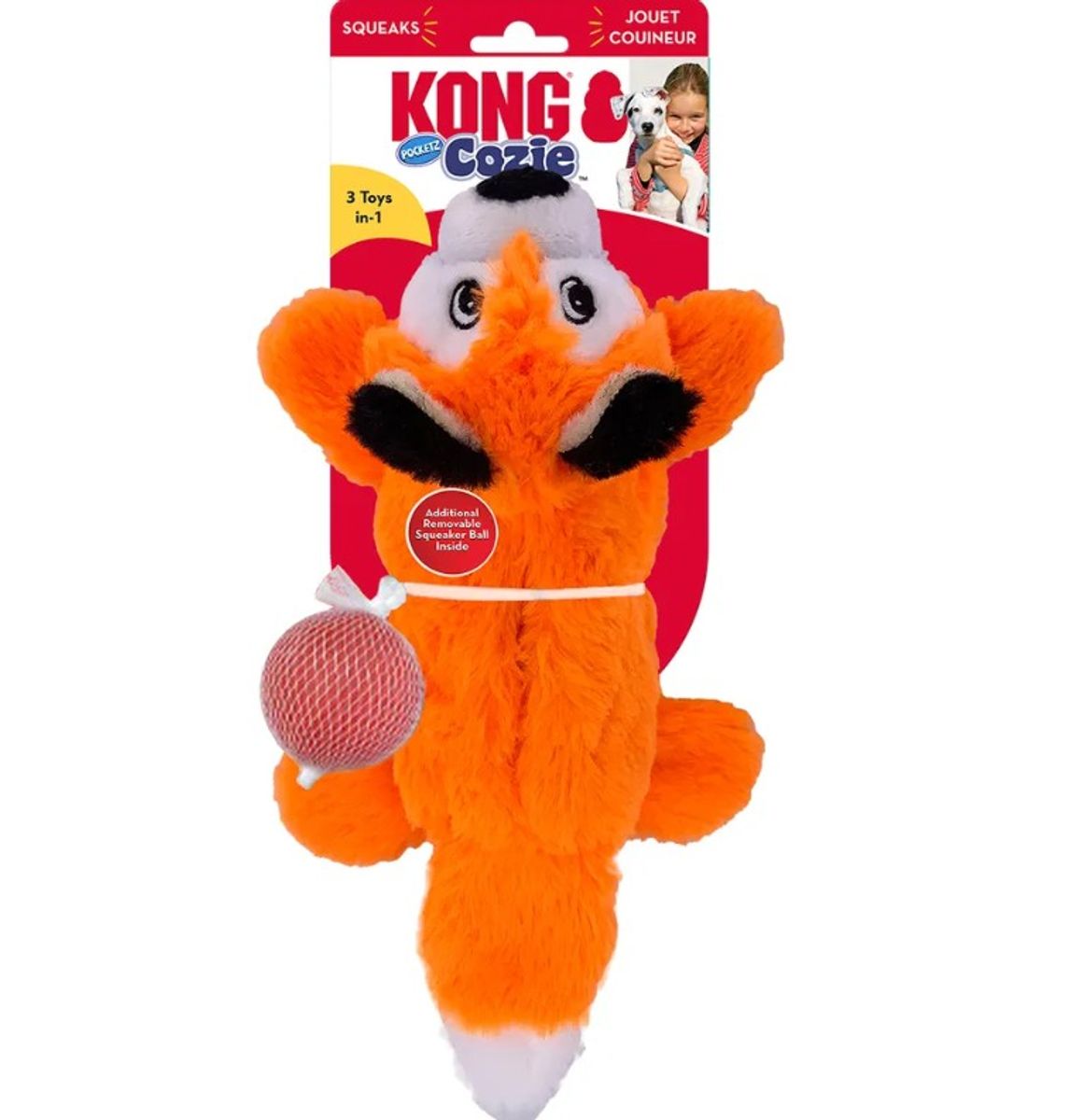 KONG Cozie Pocketz Fox 