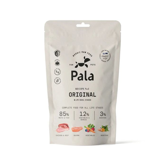 Pala Recipe #1- Original, kylling, storfe og laks Hundefôr