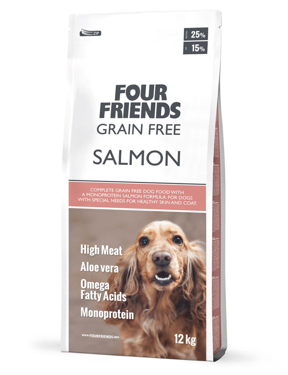 Four Friends GF Salmon Hundefôr