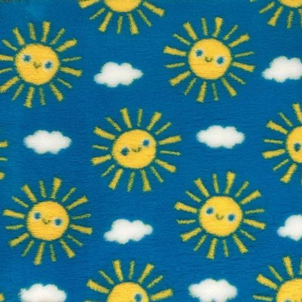 Hovedbilde Vetbed til hund blå med sol 100 x 150 cm 