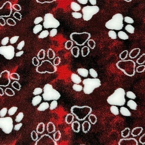 Hovedbilde Vetbed til hund rødmelert med hvite poter 100 x ...