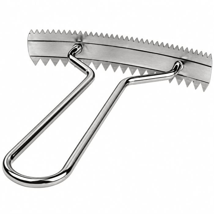 Elghundkarde i metall