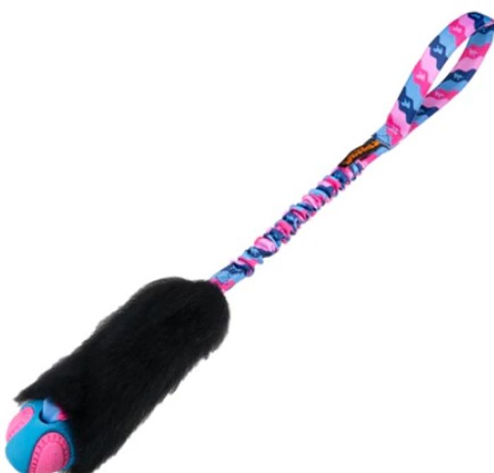 tug-e-nuff Wondabaa PowerBall Bungee med sauepels