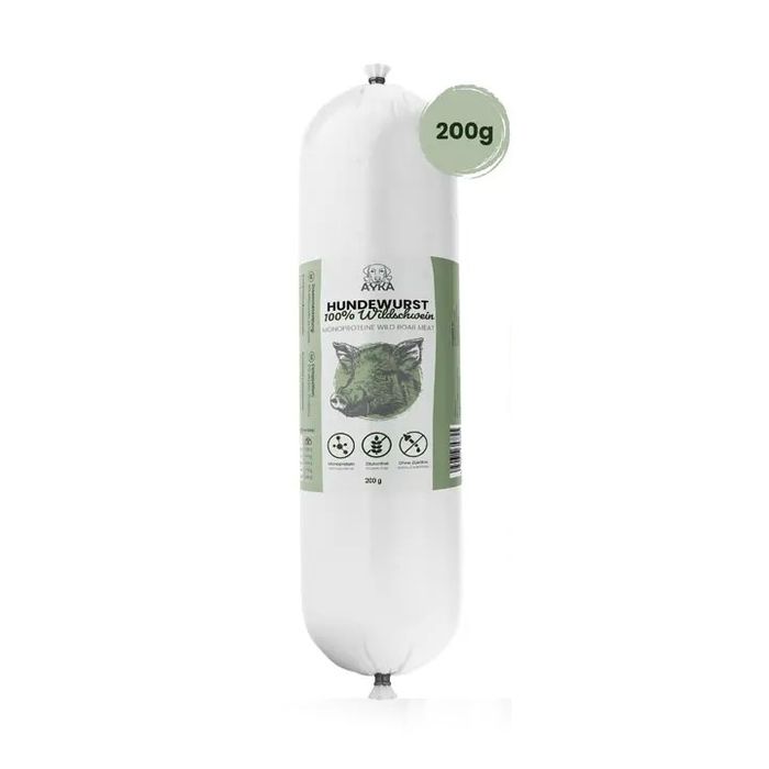 AYKA Dog Sausage Wild Boar - hundepølse av villsvin